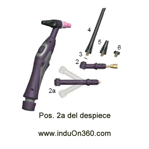 Cuerpo flexible antorcha TIG PRO 9 corto