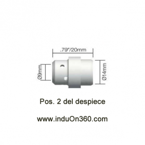 Difusor Cerámico para Antorcha MIG PRO 240 Aire y Agua