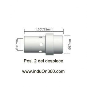 Difusor Blanco para antorcha MIG PRO 360A