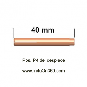 Porta-Tungstenos Gas Lens. Antorcha TIG PRO 9/20. Diámetro 1,6 mm.